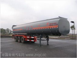 宏宙牌hzz9401ghya1型化工液體運輸半掛車 產品技術參數(shù)